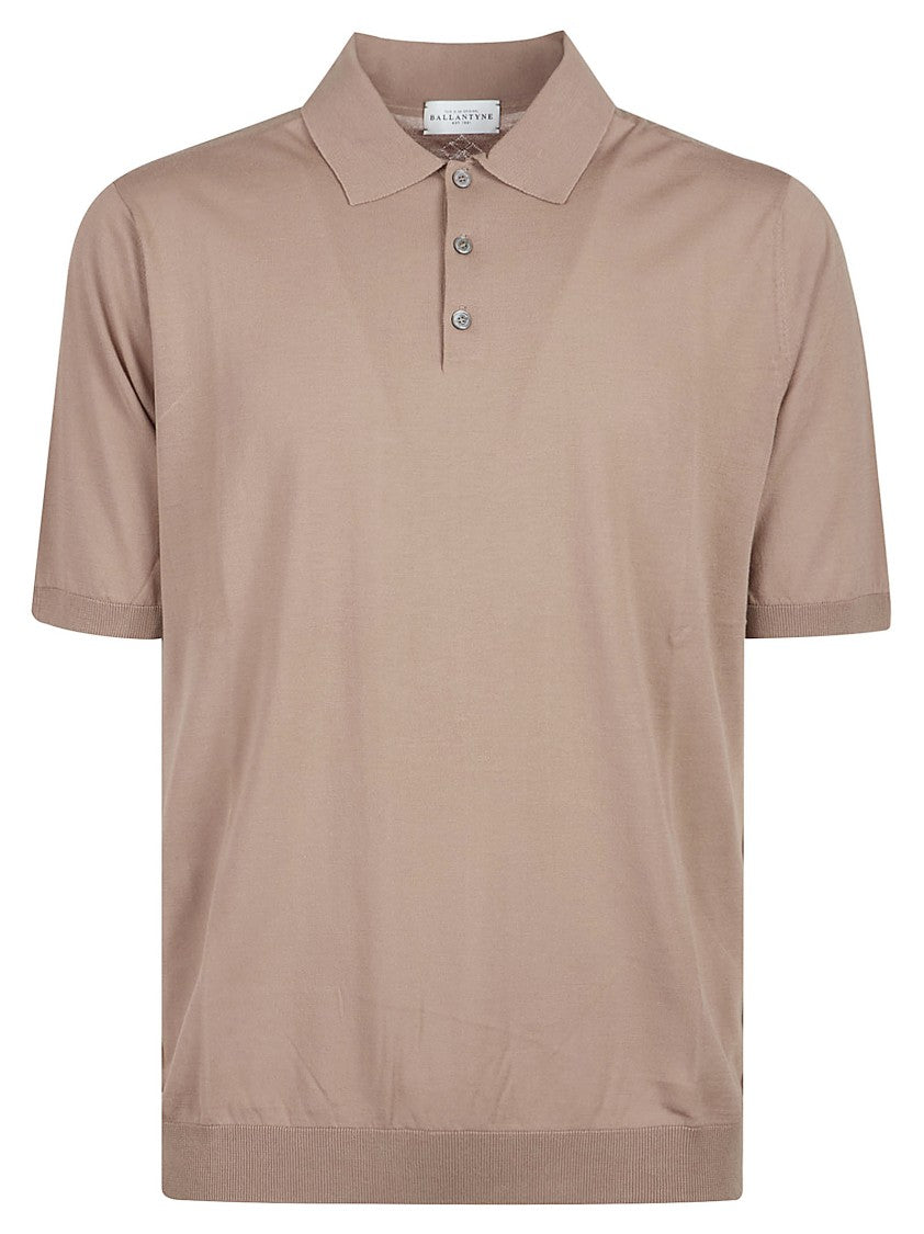 Ballantyne Short Sleeve Plain Cotton Polo