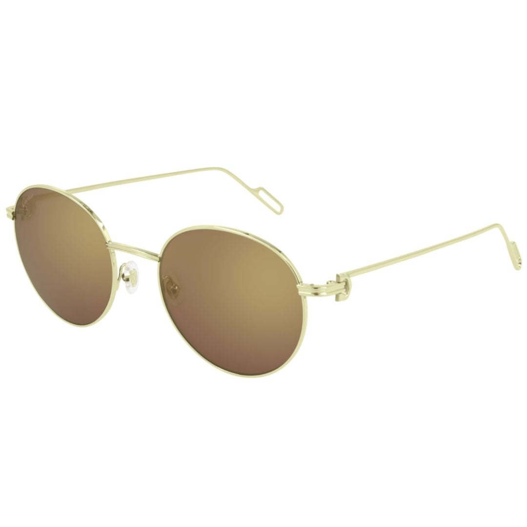 Cartier Ct0249s Round Metal Frame Sunglasses