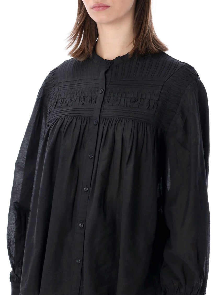Isabel Marant Étoile Plalia Cotton Voile Blouse
