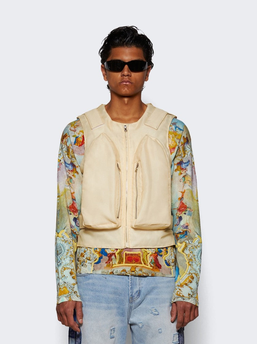 Who Decides War Organza Bullet Point Vest - Tan