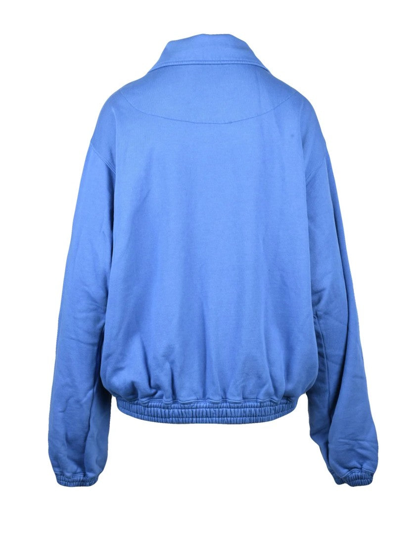 Vivienne Westwood Anglomania Vivienne Westwood Anglomania Light Blue Zip Sweatshirt