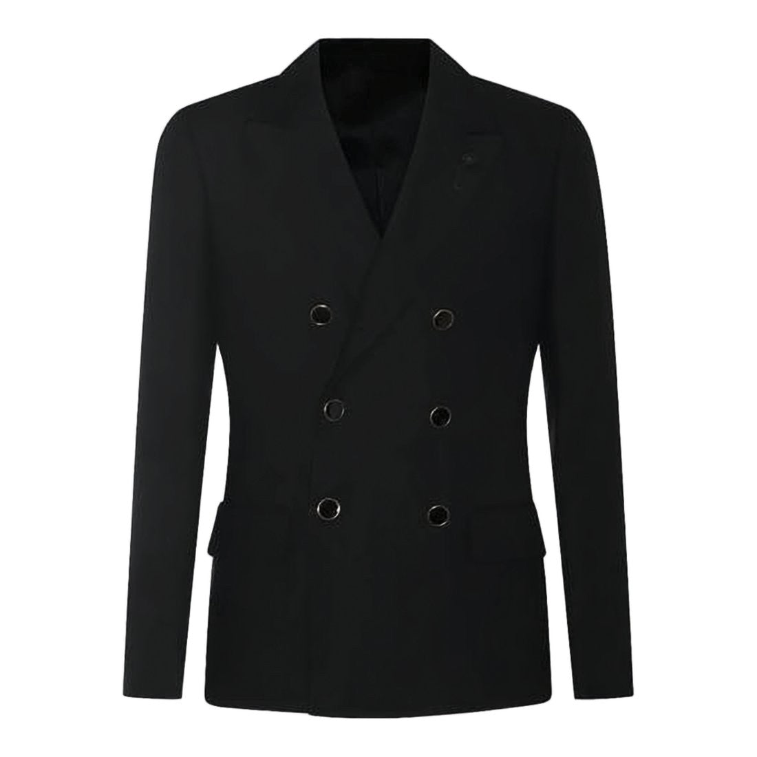 Lardini Double-Breasted Tailored Jacket With Flap Pockets