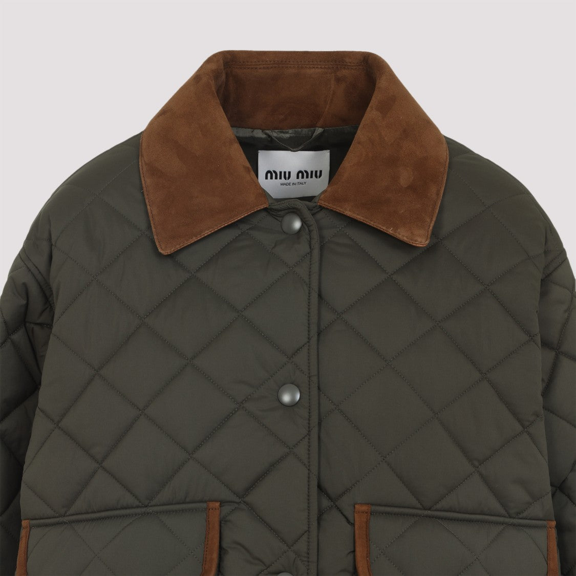 Miu Miu Green Recycled Polyester Jacket