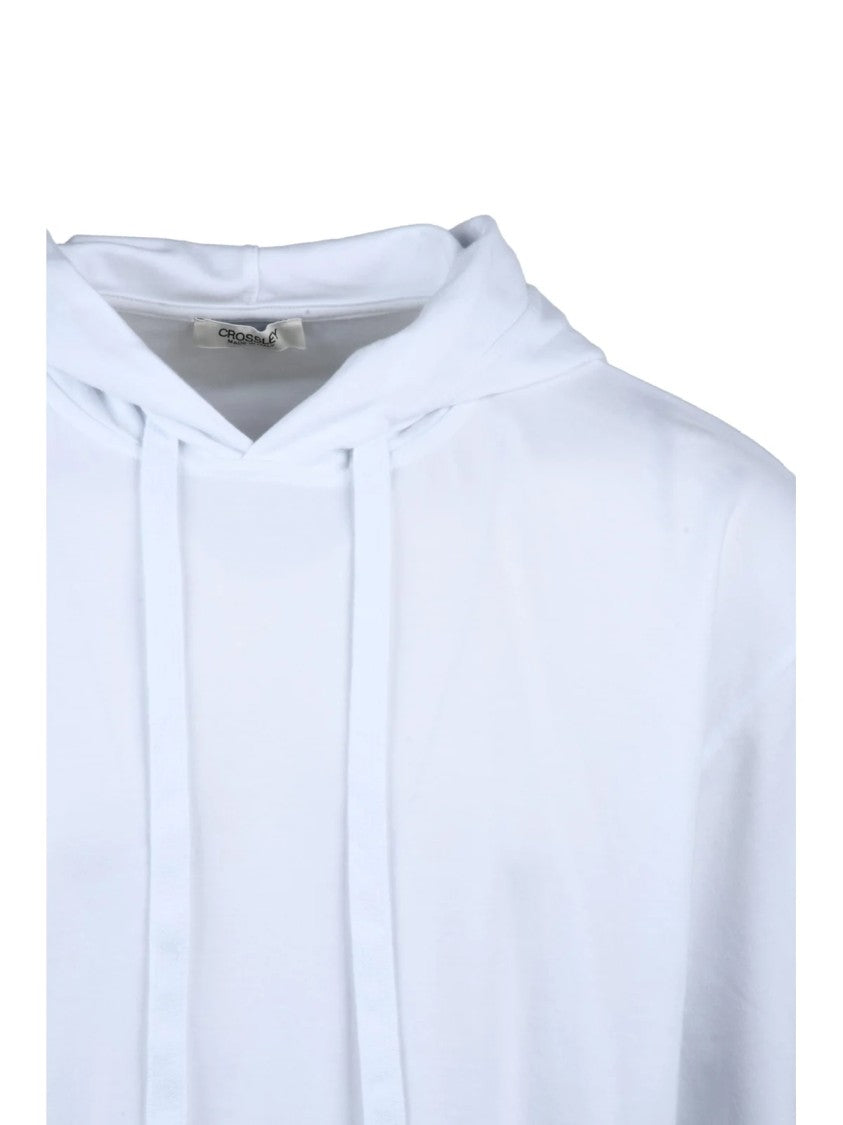 Crossley White Hooded Cotton T-Shirt