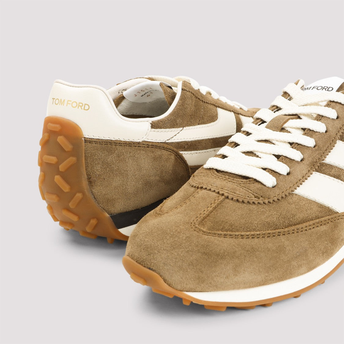 Tom Ford Mick Brown Calf Leather Sneakers