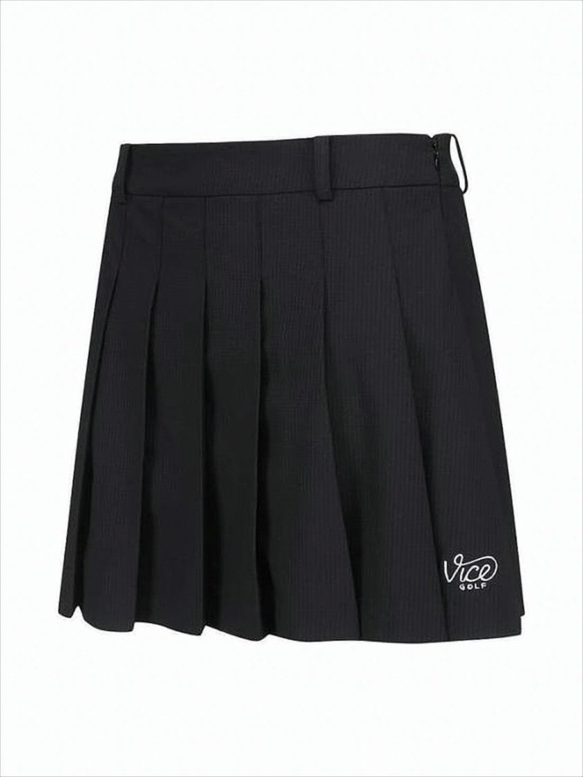 Vice Golf Pleated Mini Skirt With Structured Waistband