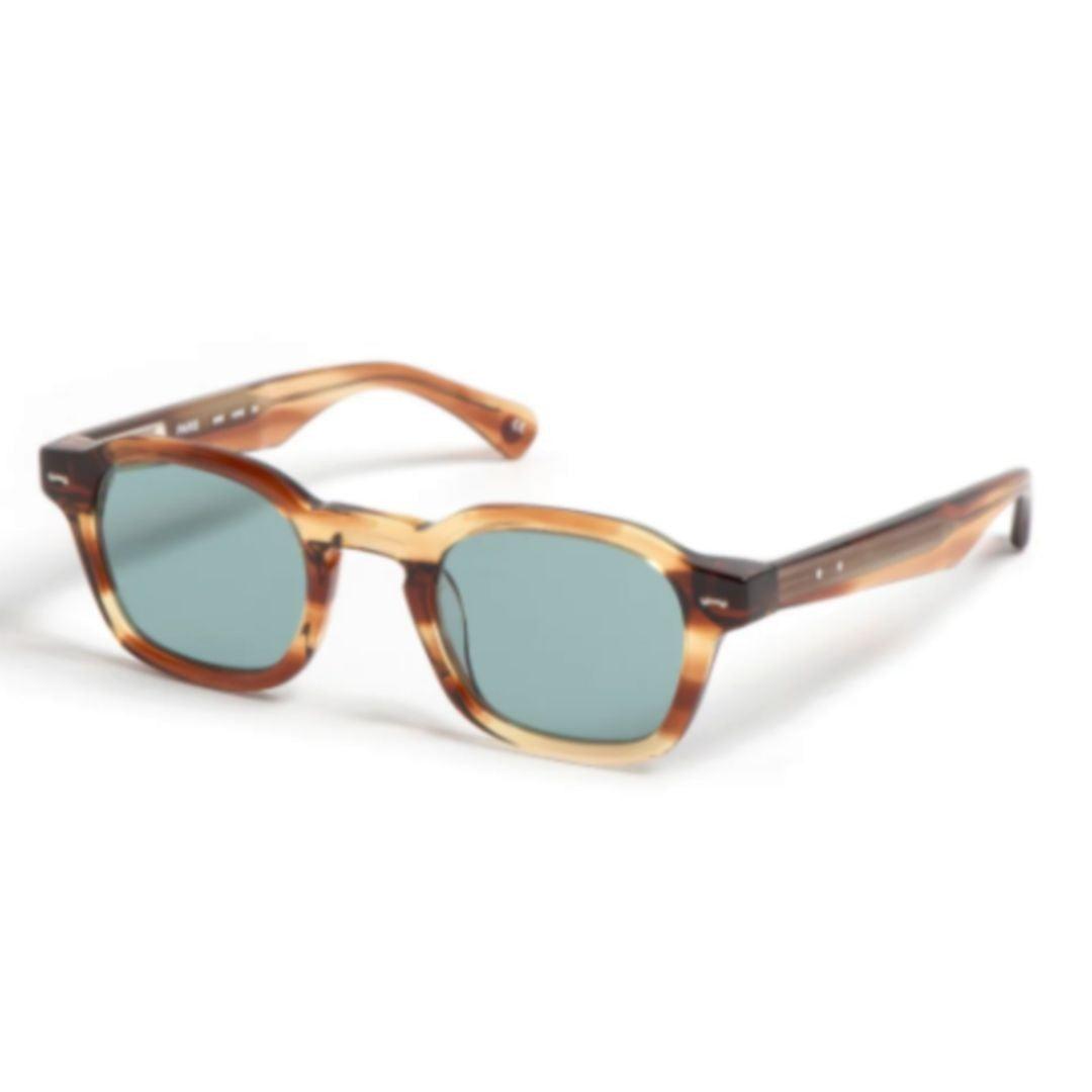 Peter And May Hero Square Tortoiseshell Acetate Sunglasses With Muted Lenses