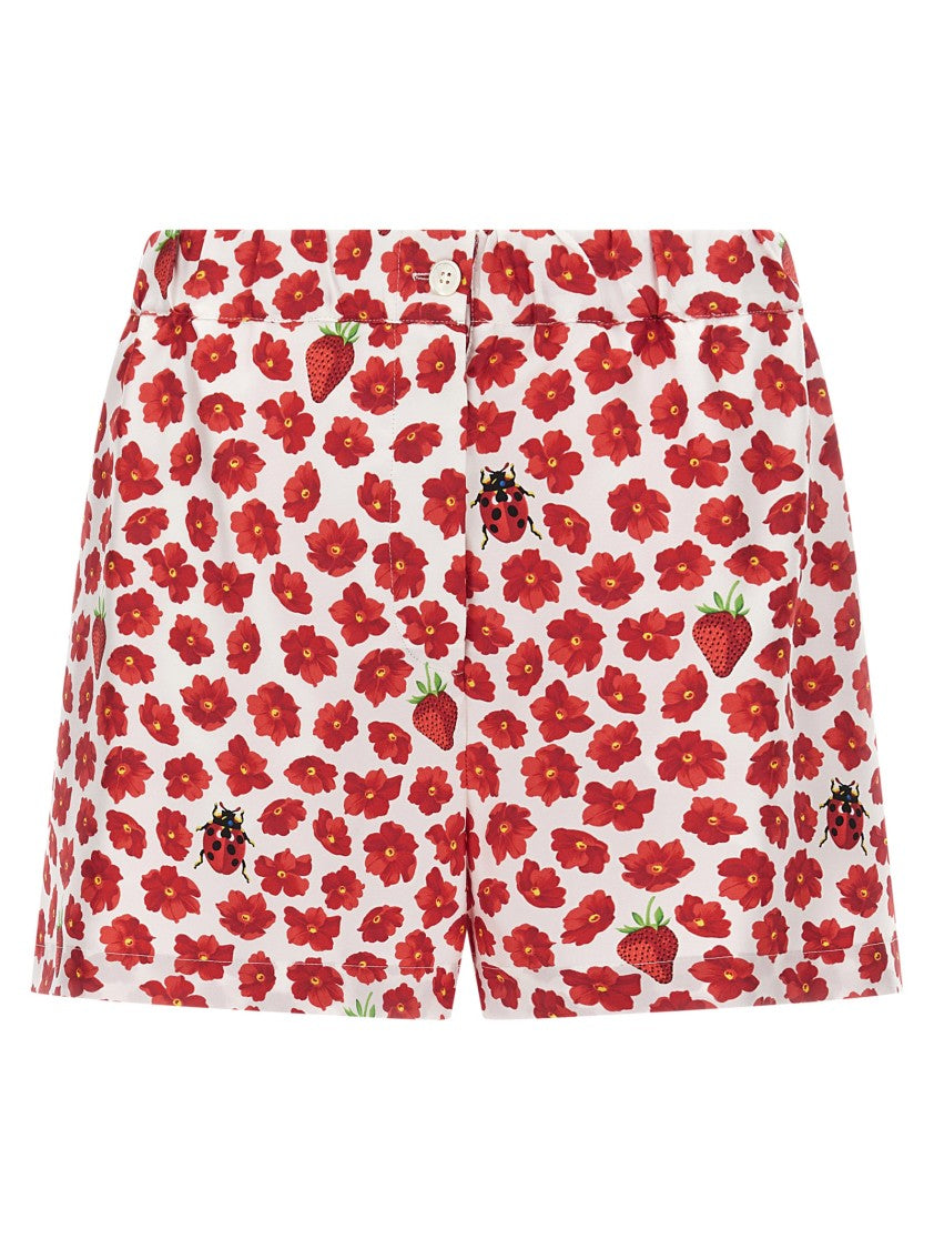 Versace Silk Twill Pajama-Style Shorts