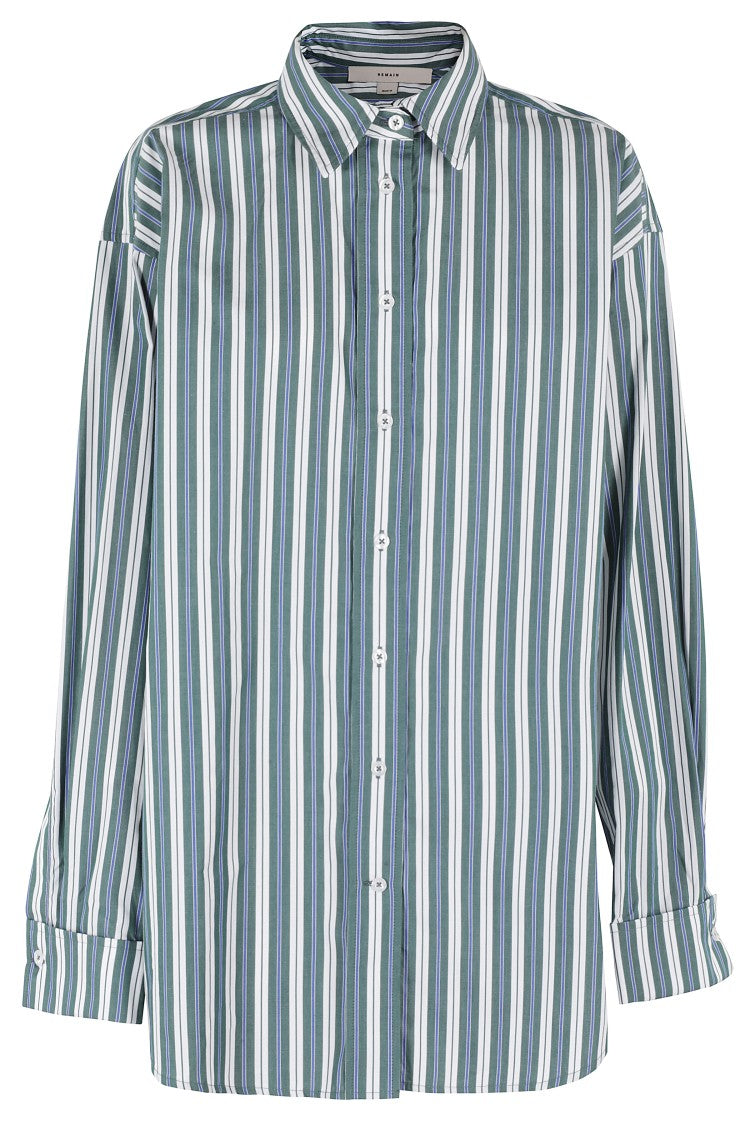 Remain Oversized Striped Cotton Shirt