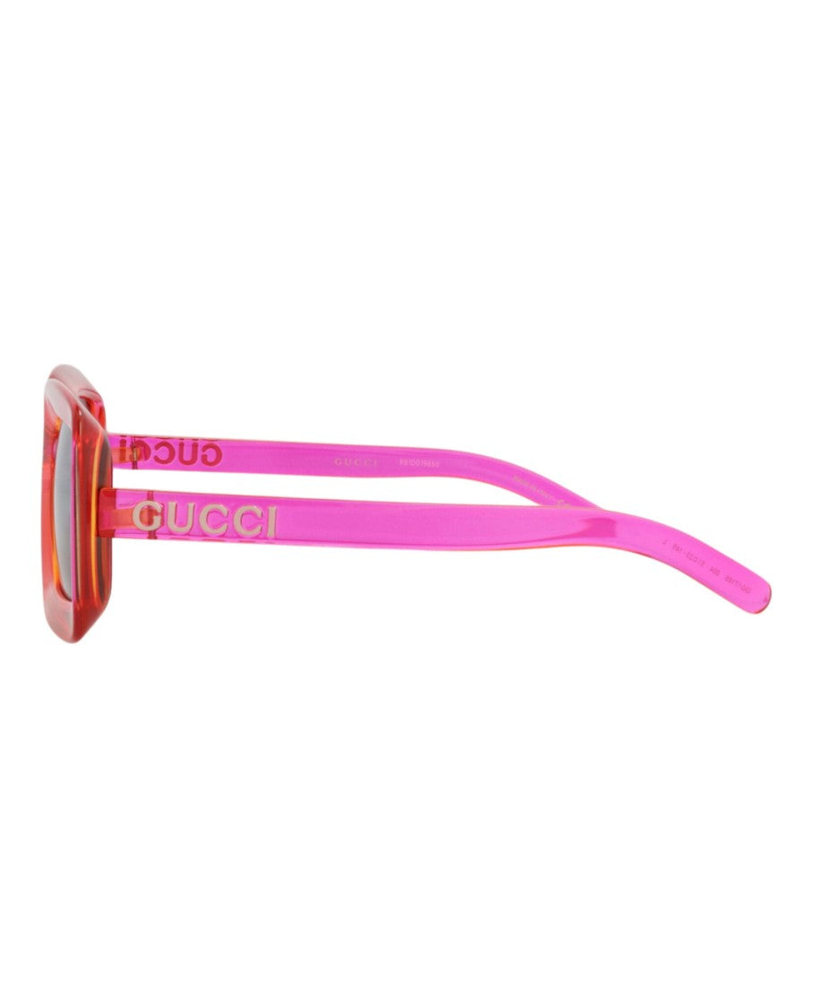 Gucci Square-Frame Injection Sunglasses