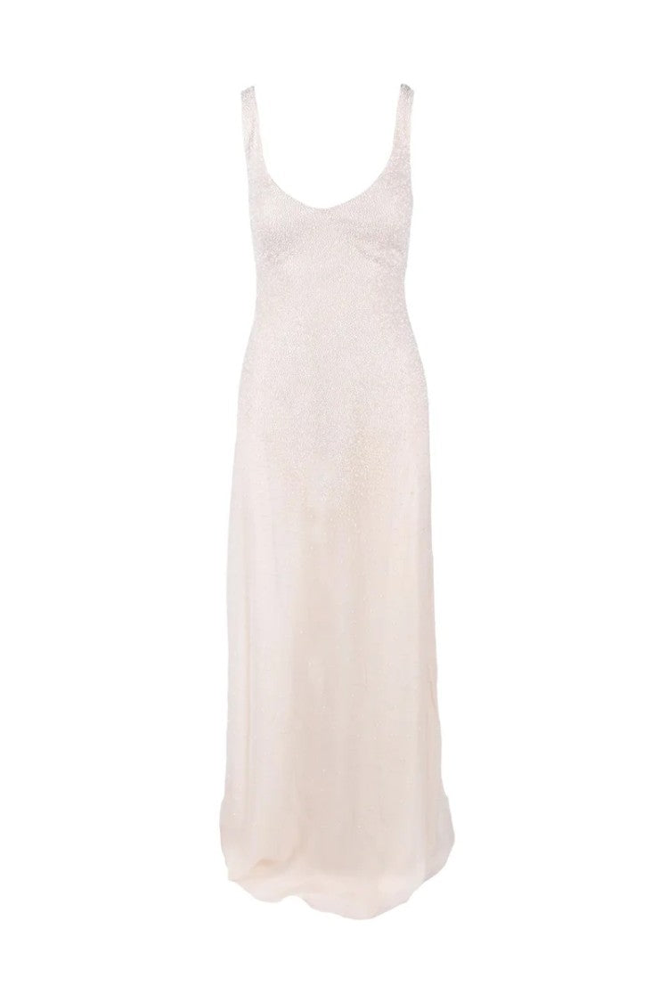 Red Carpet E. Franchi Women's Dress White Beaded