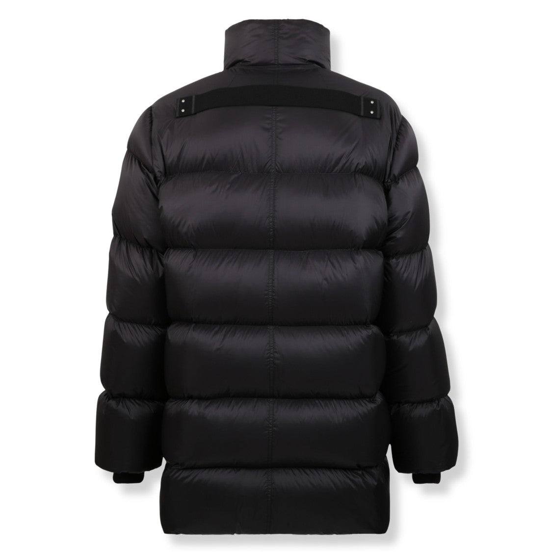 Rick Owens Asymmetrical Zip High Collar Down Jacket
