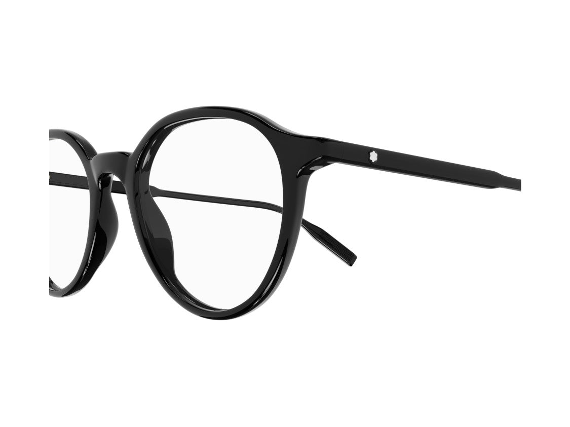 Montblanc Mb0291o Black Round Frame Acetate Eyeglasses