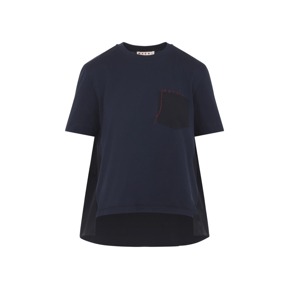 Marni Blu Black Cotton T-Shirt