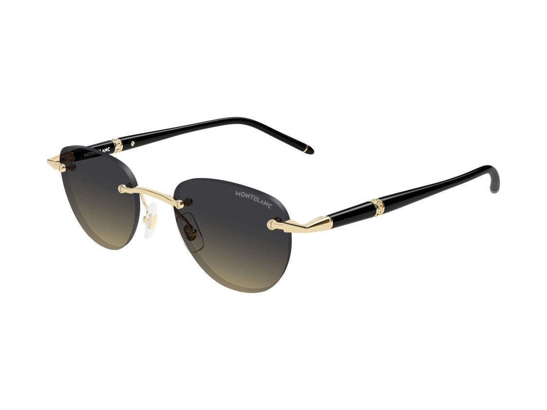 Montblanc Gold Mb0412s Gradient Rimless Sunglasses