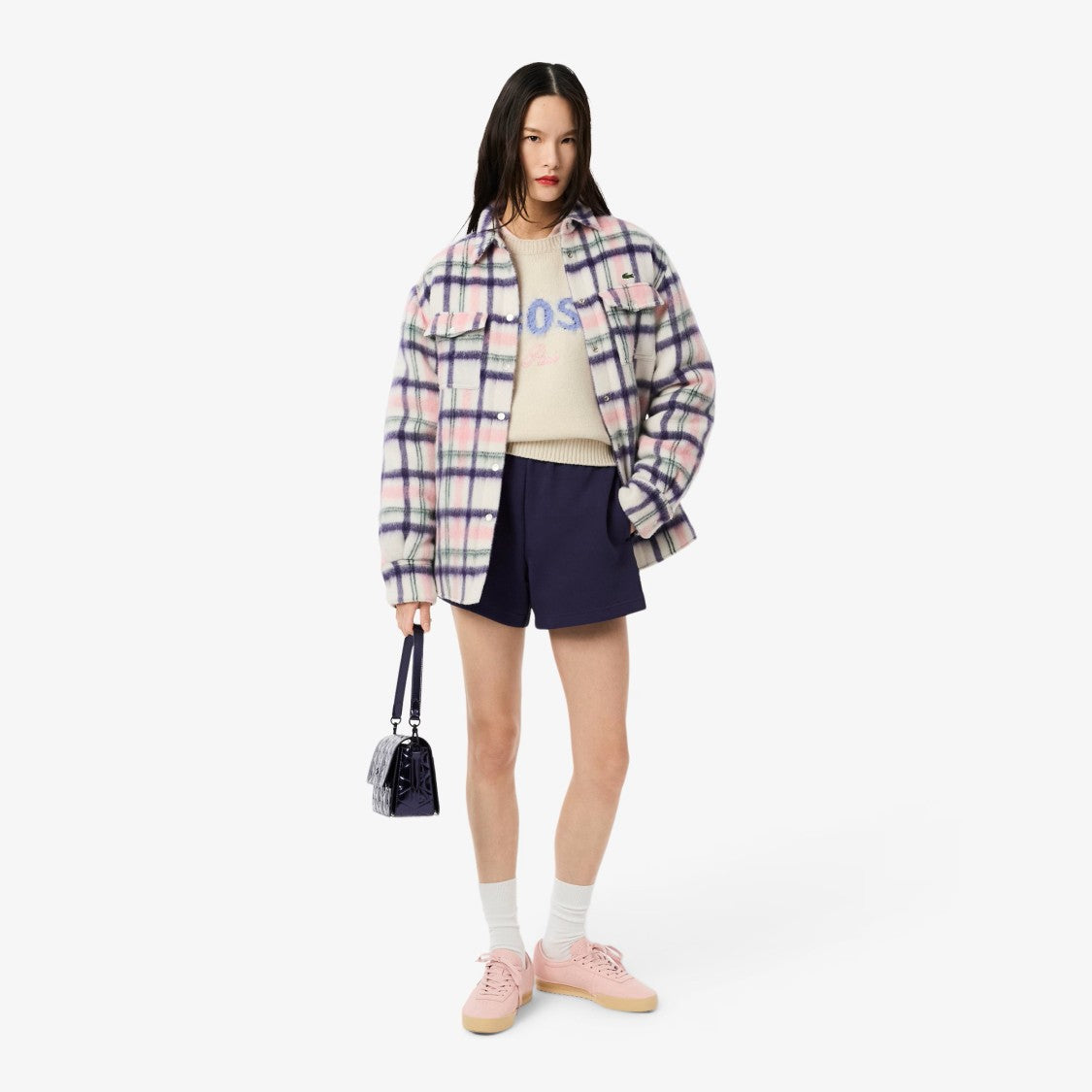 Lacoste Carded Wool Intarsia Sweater