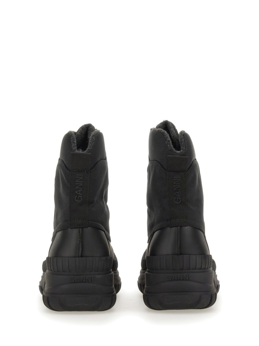 Ganni Outdoor Lace-Up Boot