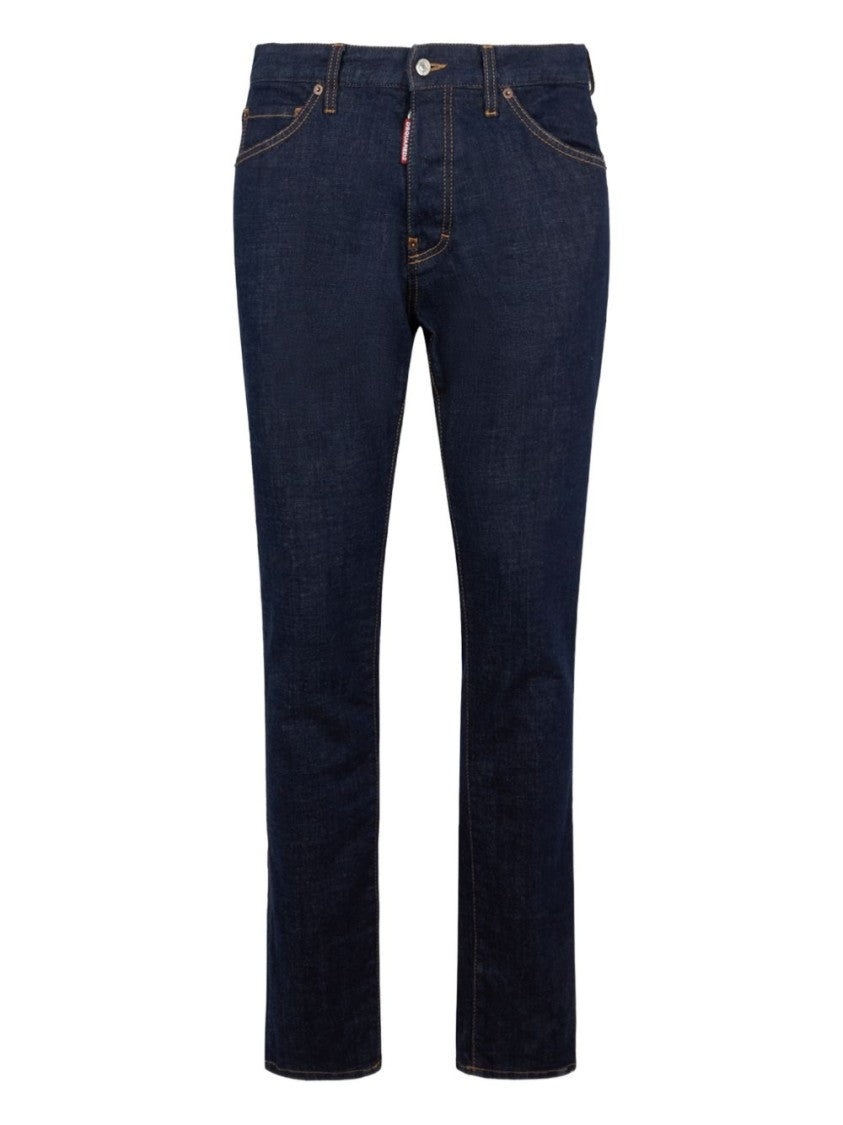 Dsquared2 Straight-Leg Denim Jeans With Contrast Stitching