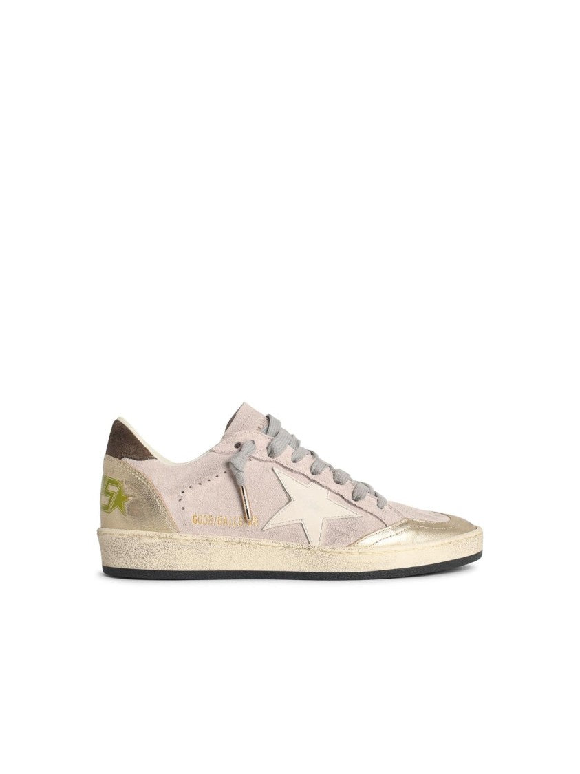 Golden Goose 'Ball-Star' Pink Suede Sneakers