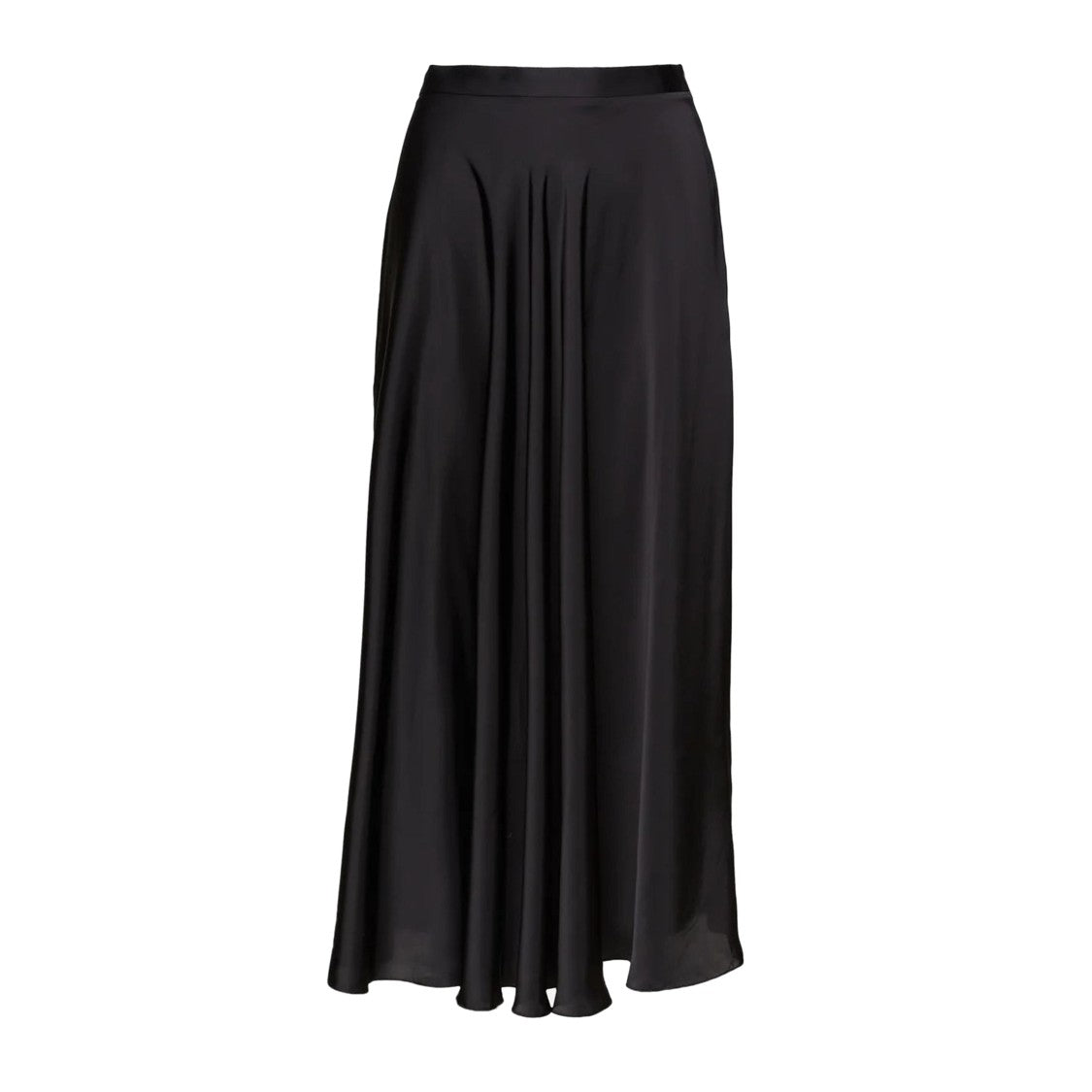 Balenciaga Asymmetric Black Skirt With Flowing Silhouette