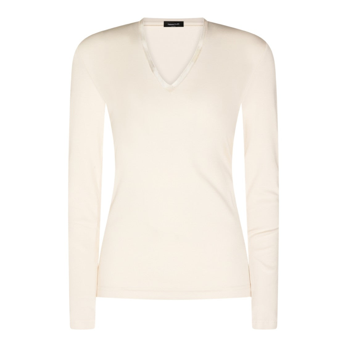 Fabiana Filippi Smooth Long Sleeve Fitted Top