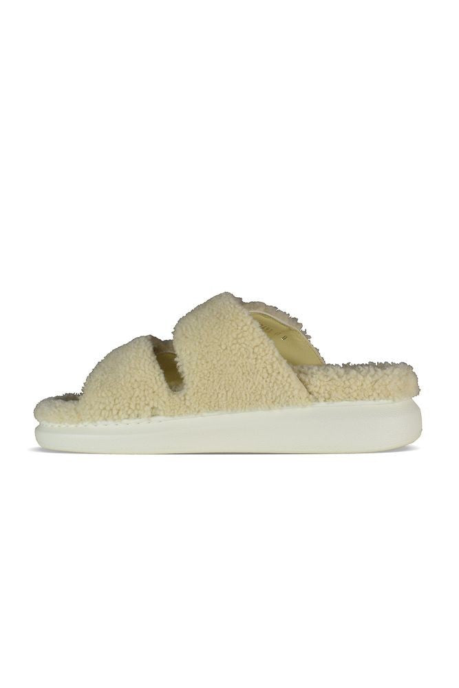 Alexander Mcqueen Shearling-Lined Slides