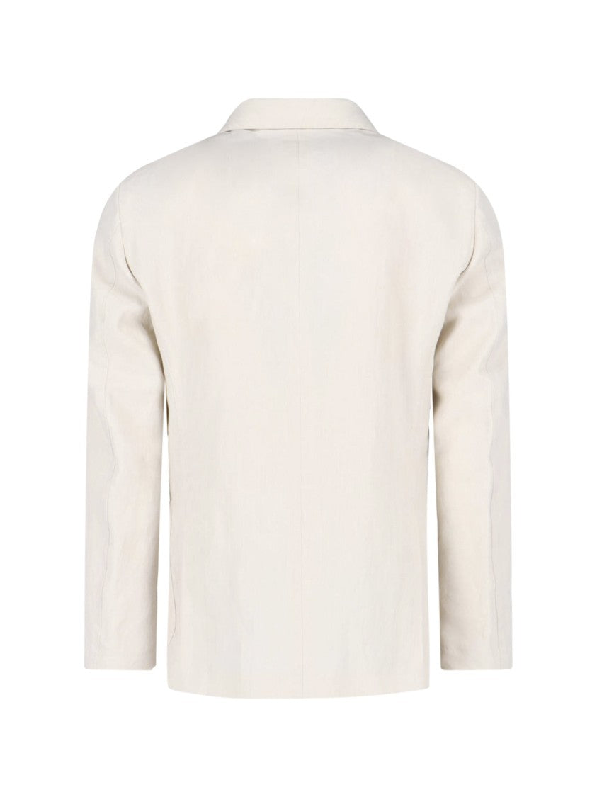Lardini Single-Breasted Blazer White
