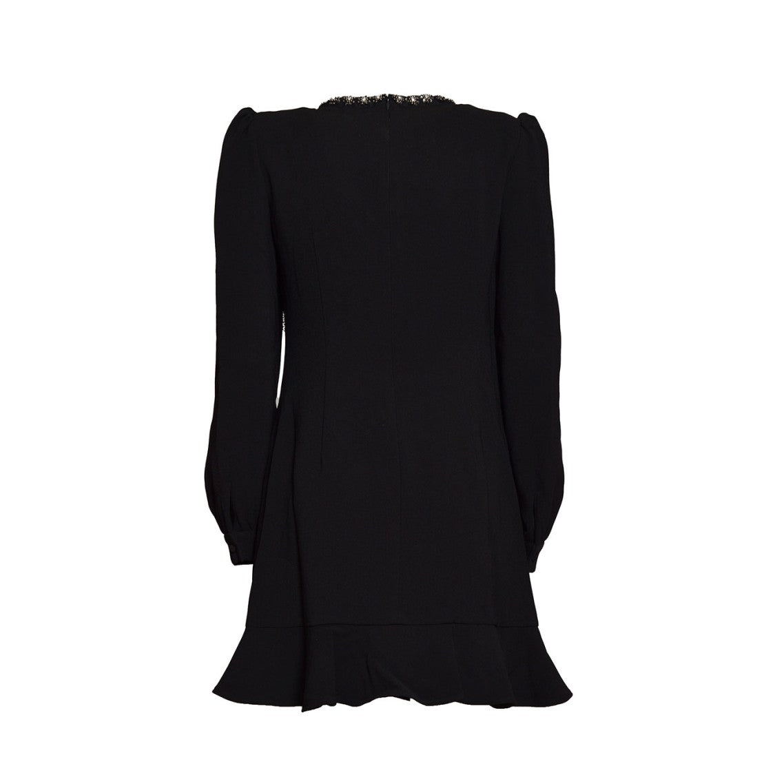 Self-Portrait Black Crêpe De Chine Mini Dress