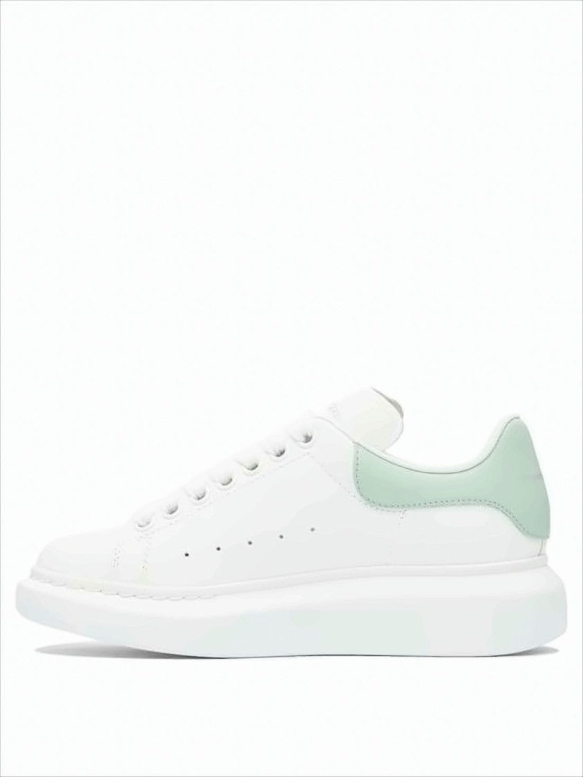 Alexander Mcqueen White Leather Sneakers With Sole