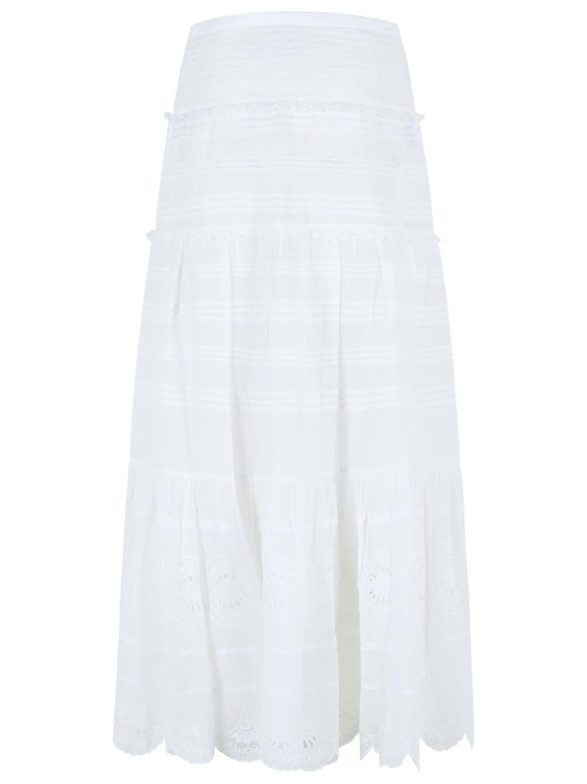 Isabel Marant Étoile 'Paoline' White Cotton Skirt