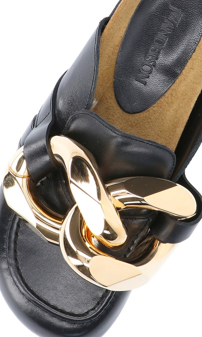 J. W. Anderson Black Leather Catena Mules