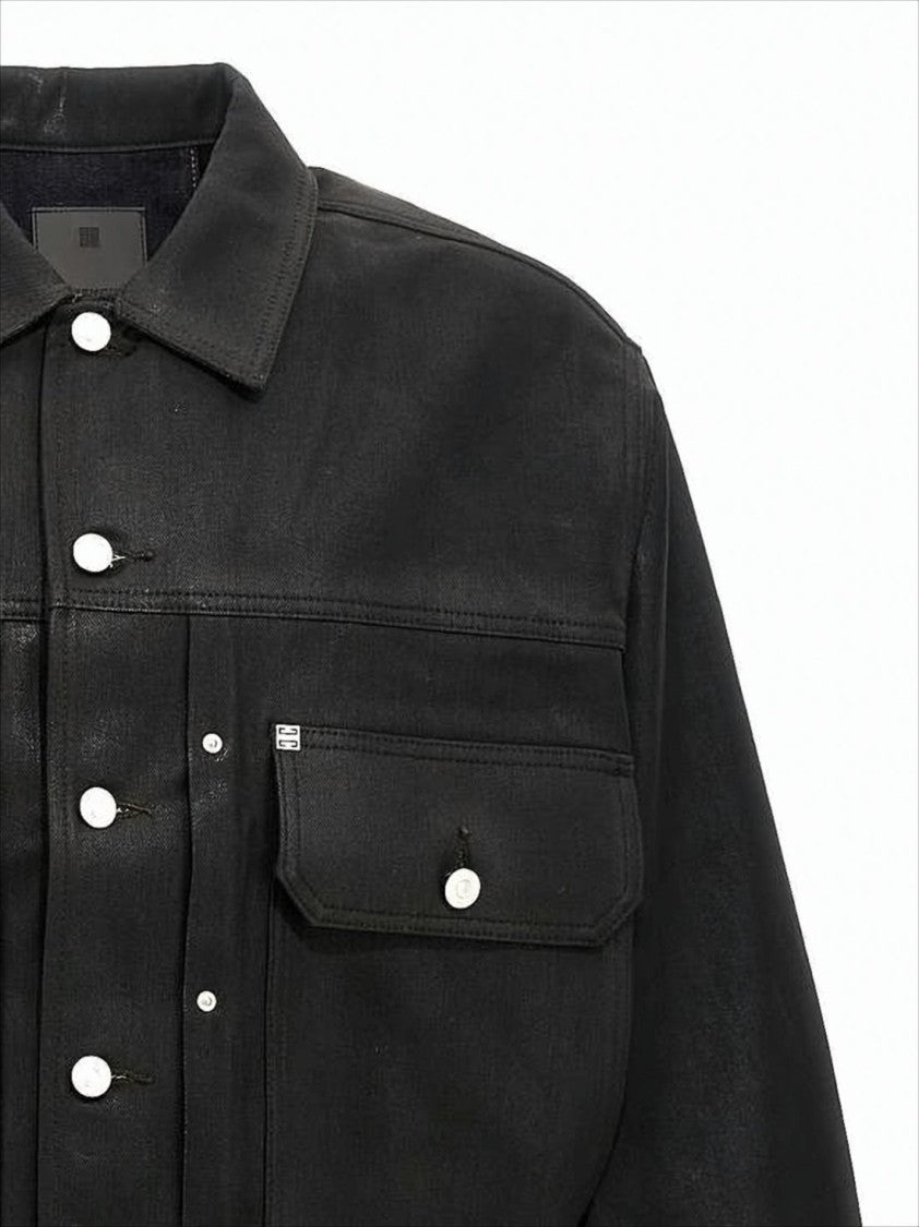 Givenchy Relaxed-Fit Black Cotton Hooded Sweatshirt With Front Pocket