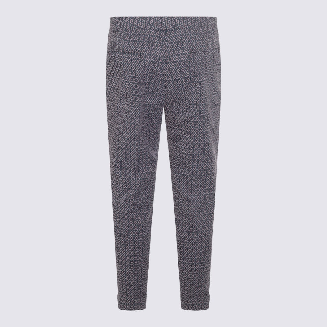 Etro Slim Tapered Pants With Geometric Pattern