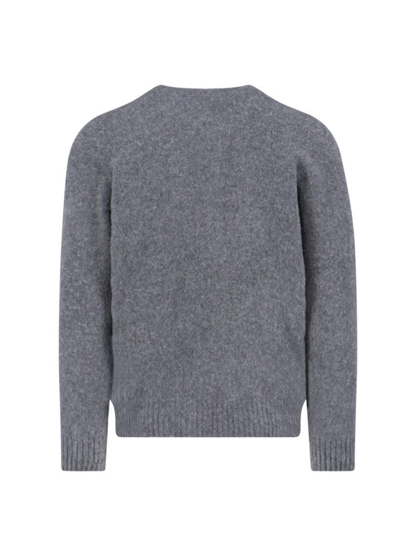 Drumohr Cashmere Sweater, Grey, Crew Neck