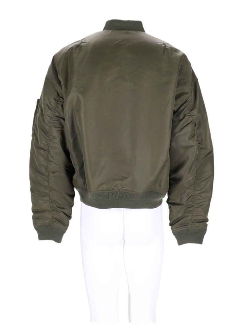 Dsquared2 Utility 80'S Boxy Cropped Utility Nylon Bomber Jacket