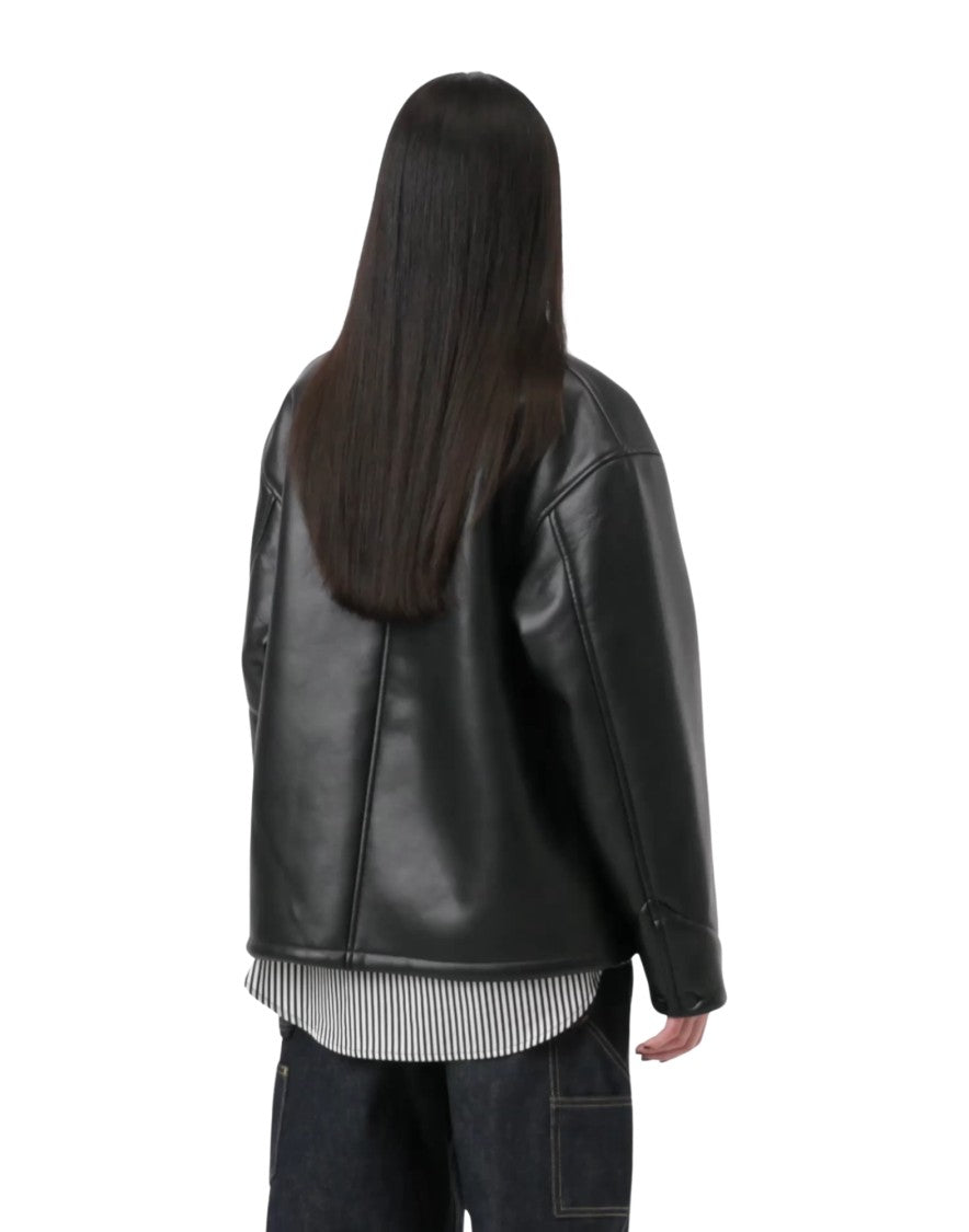 Carhartt Wip Black/Natural Shepton Og Michigan Canvas Chore Coat