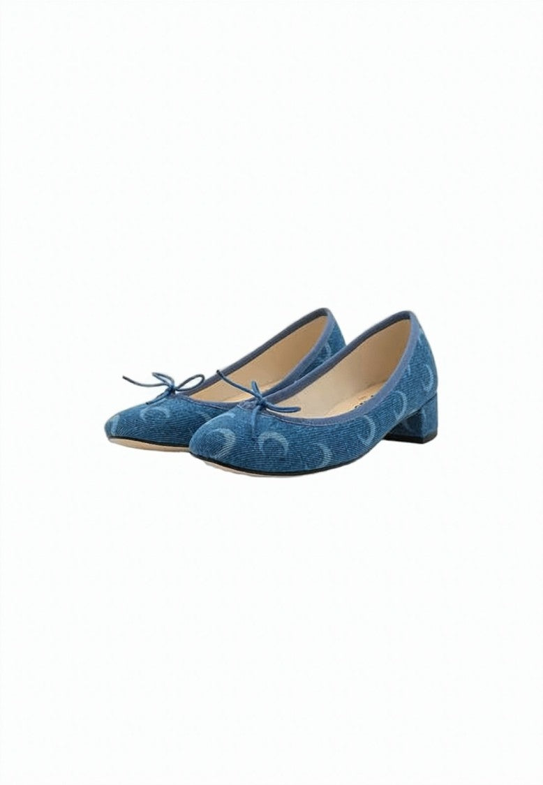 Marine Serre Crescent Moon Patterned Marine Serre Flats