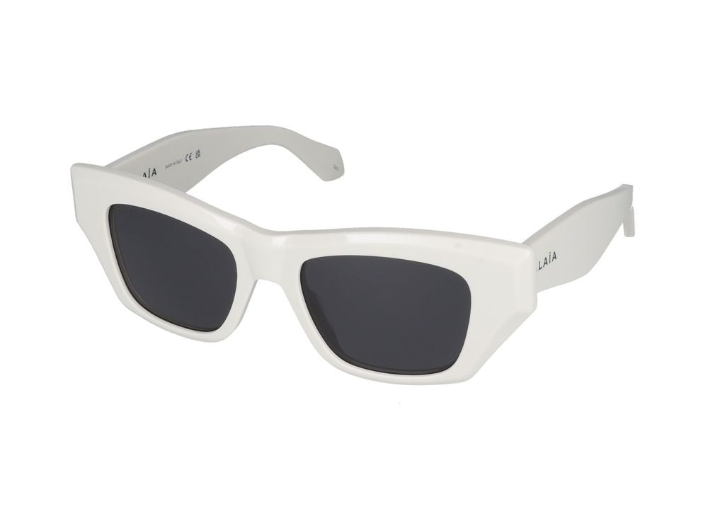 Azzedine Alaïa Sunglasses Azzedine Alaia Aa0074s 004 White White Grey 50/18/140