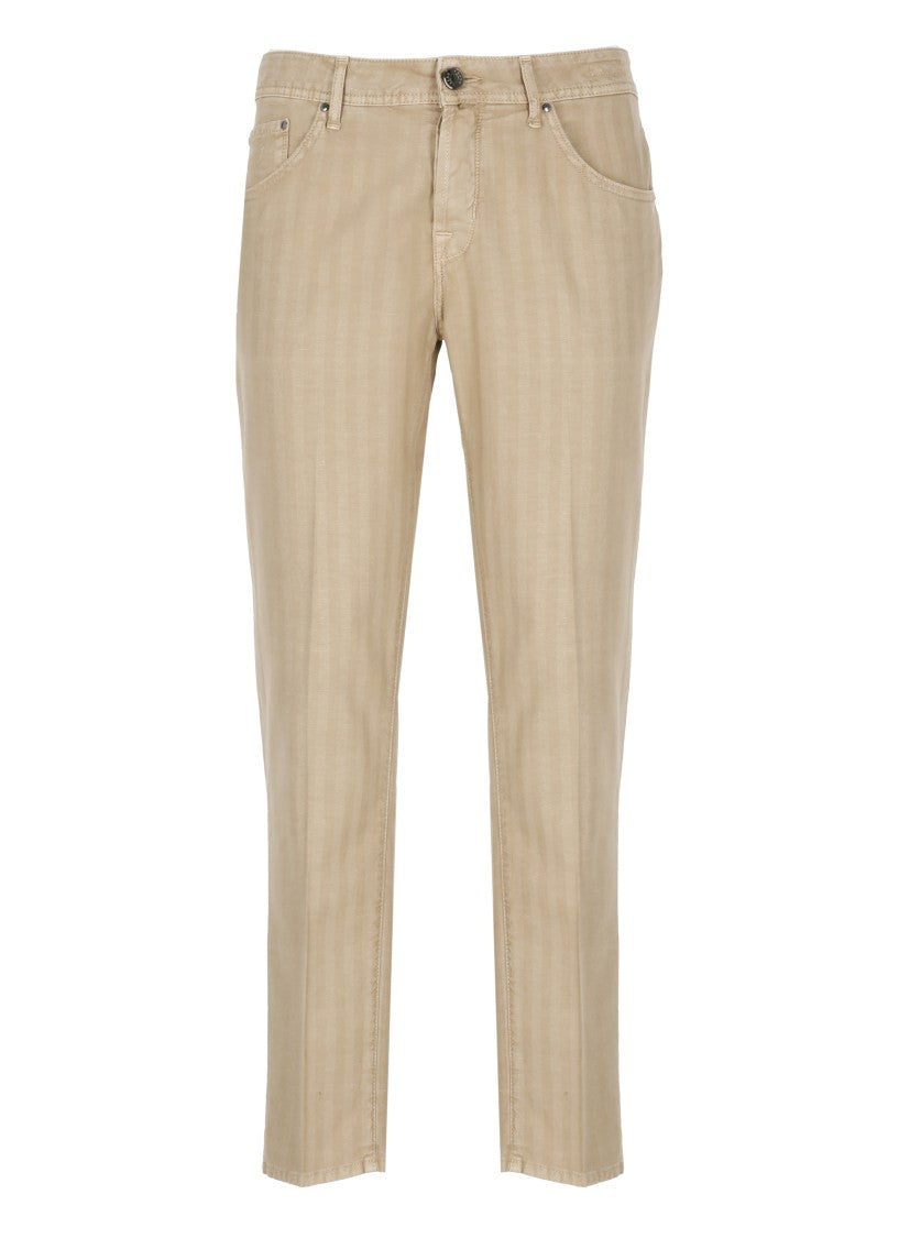 Jacob Cohen Beige Cotton Scott Jeans