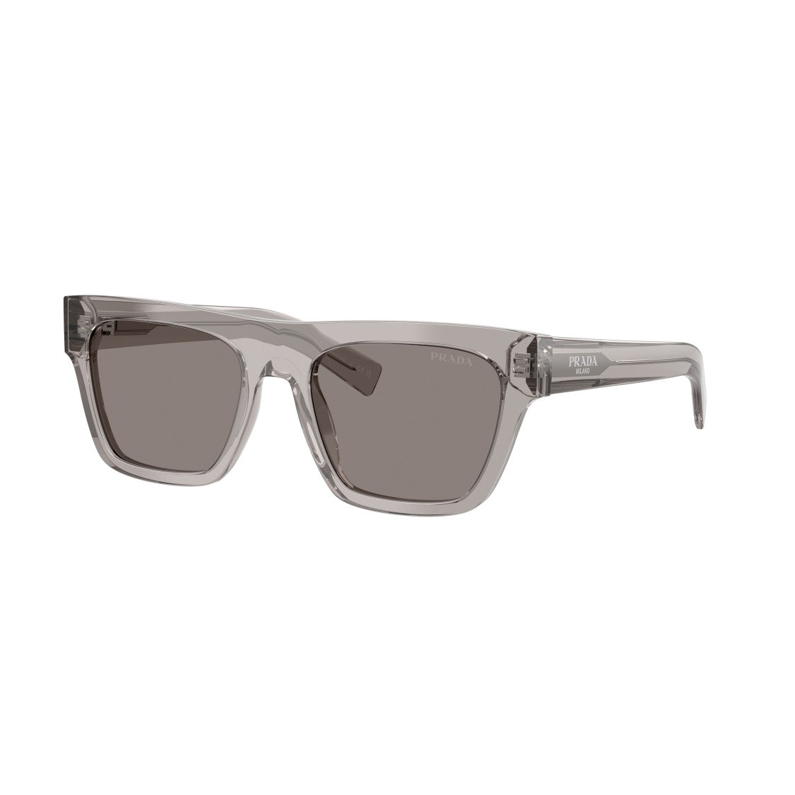 Prada Grey 0Pr C03s Translucent Acetate Sunglasses