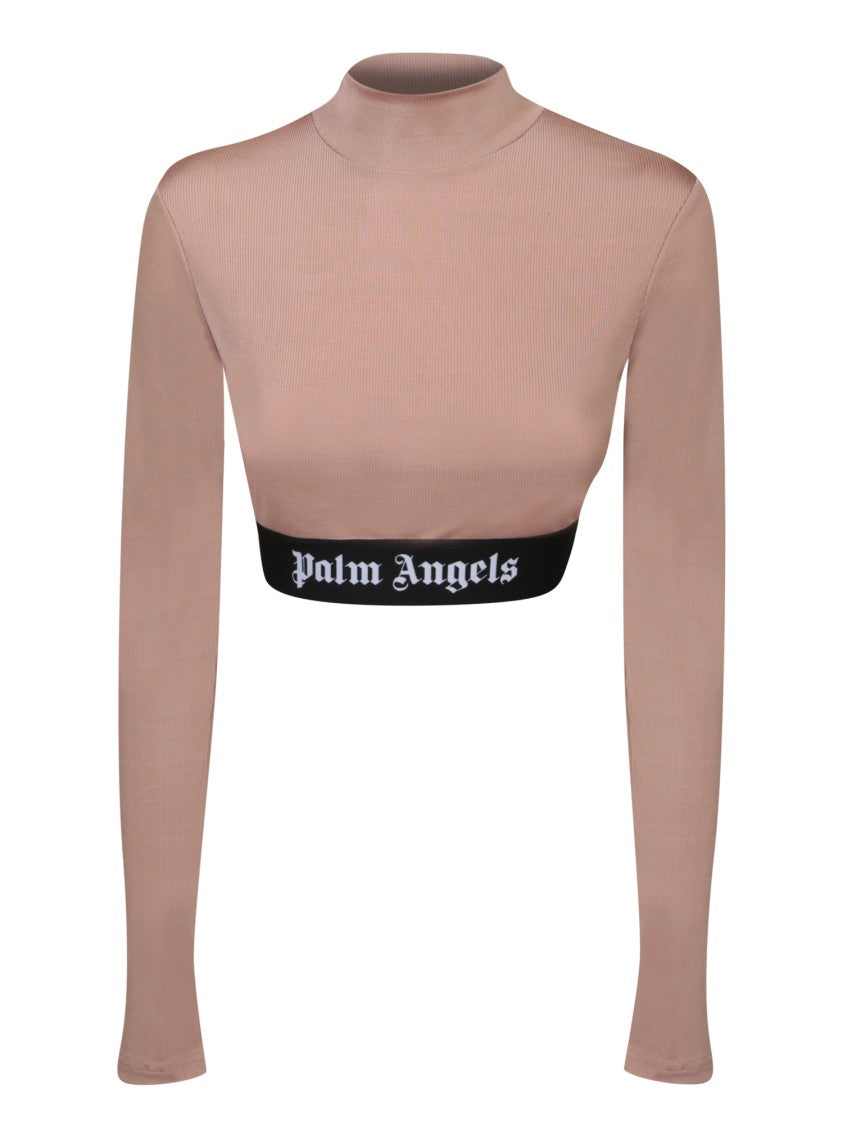 Palm Angels Camel Fitted Top