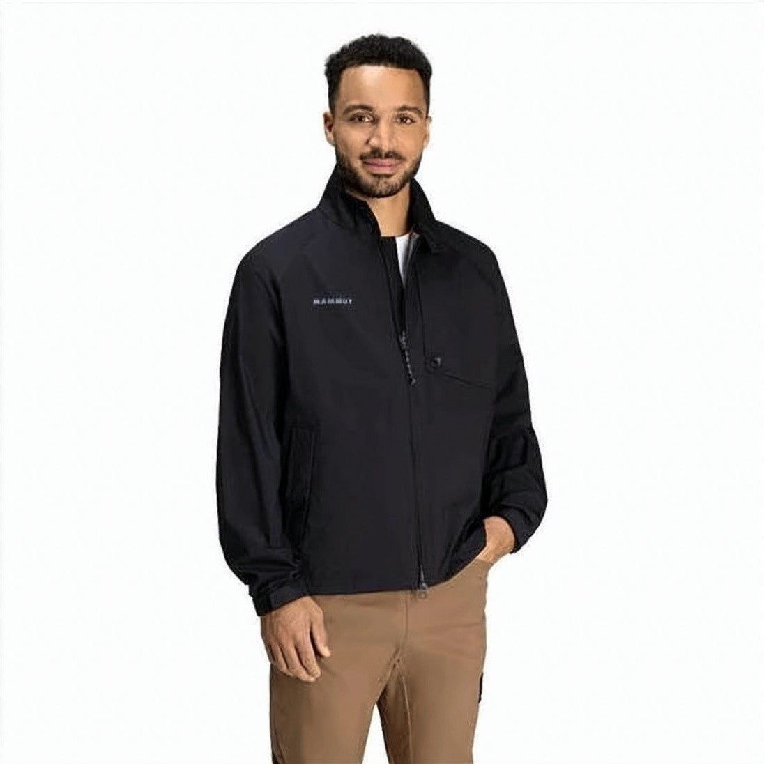 Mammut Streamlined Green Jacket With Full Zip And Hood