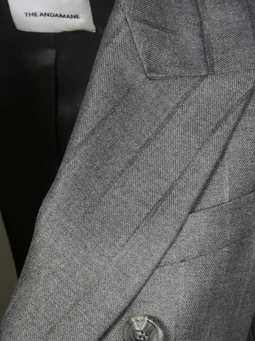 The Andamane Classic Tailored Black Crepe Blazer