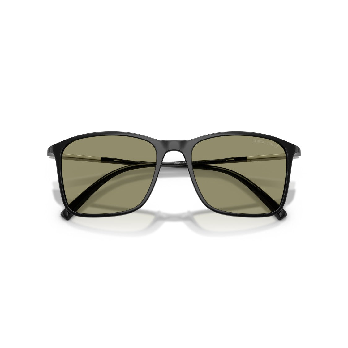 Giorgio Armani 0Ar8231u Rectangular Frame Sunglasses With Olive Green Lenses