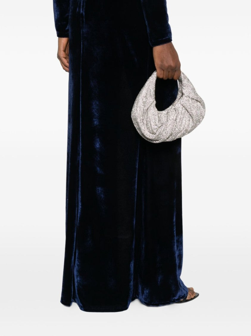Benedetta Bruzziches Textured Metallic Mesh Shoulder Bag