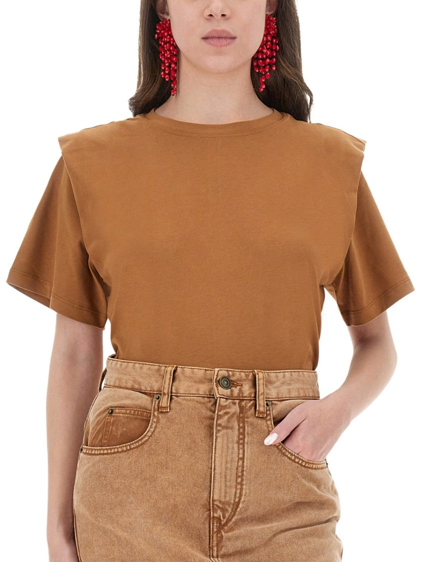 Isabel Marant Brown Cotton T-Shirt