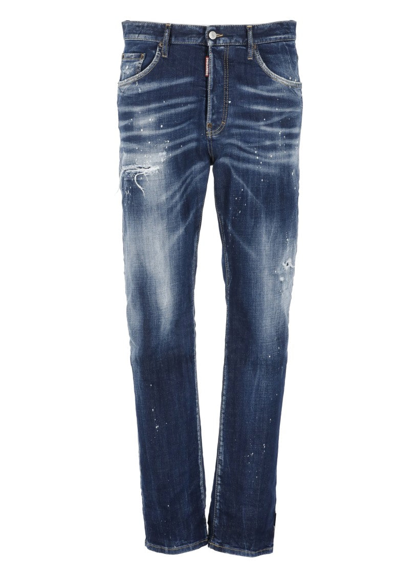 Dsquared2 Blue Cotton Jeans