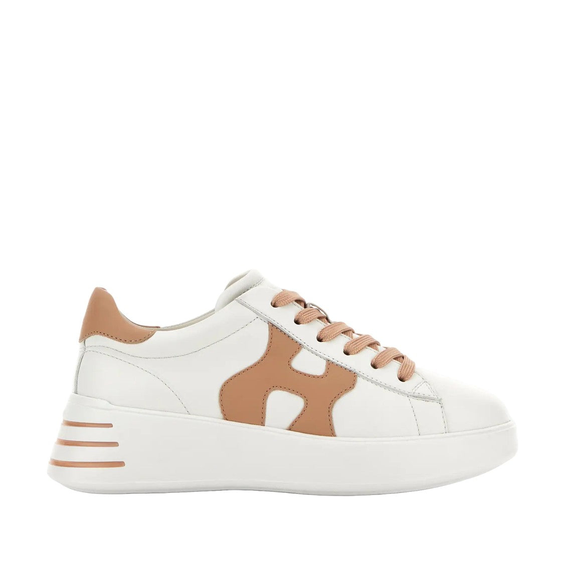 Hogan Rebel H564 H Sneakers With Tan Accents