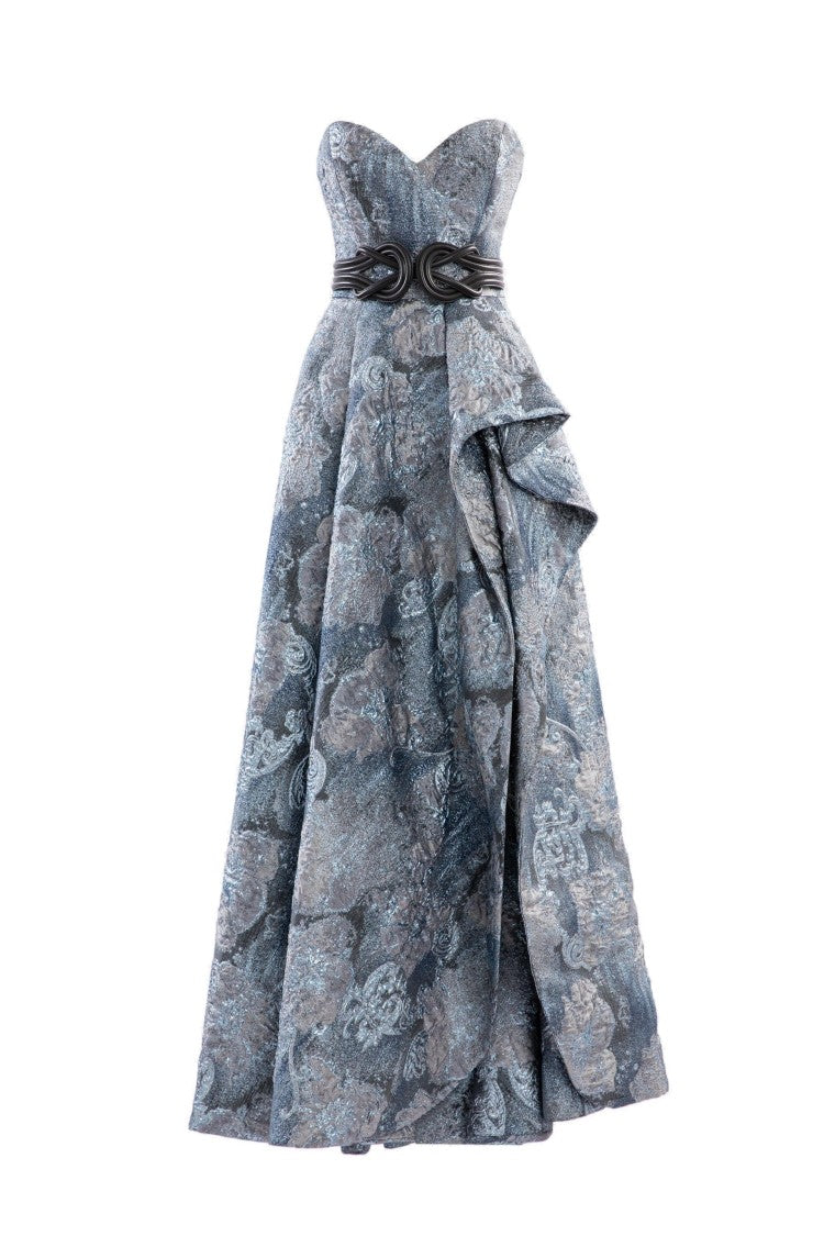Saiid Kobeisy Brocade Long Dress