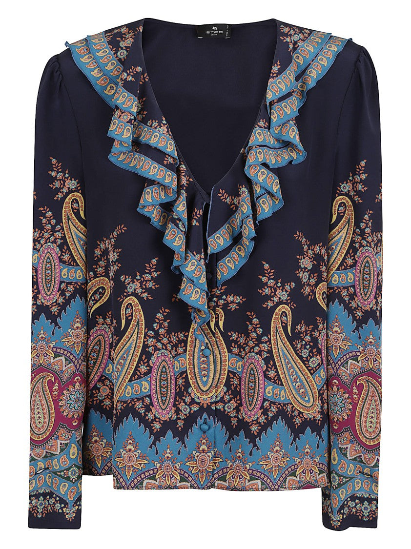 Etro Silk Crepe De Chine Blouse
